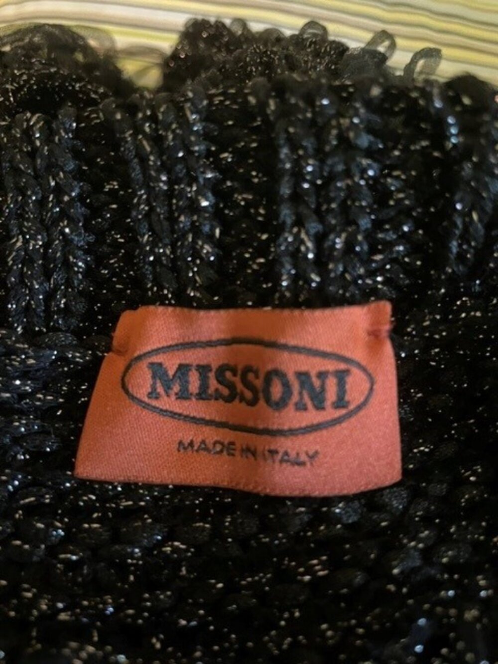 Missoni Black Fringed Sweater /Cardigan - Picture 6 of 6